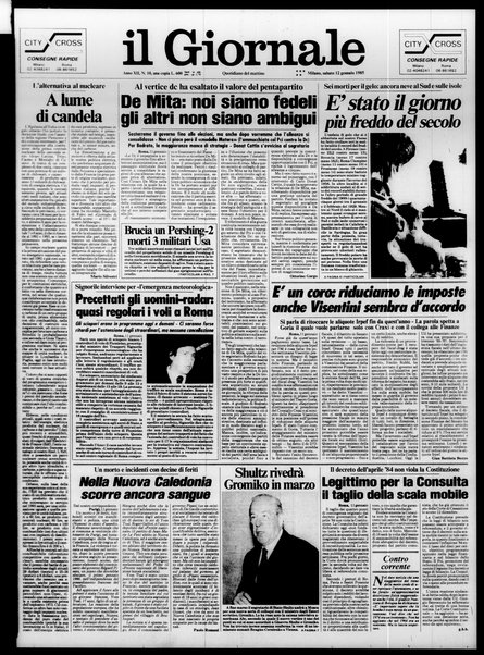 Il giornale : quotidiano del mattino